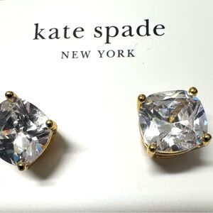 NWT: SPARKLY Kate Spade Gold and CZ Stud Earrings, STUNNING ♥️♥️